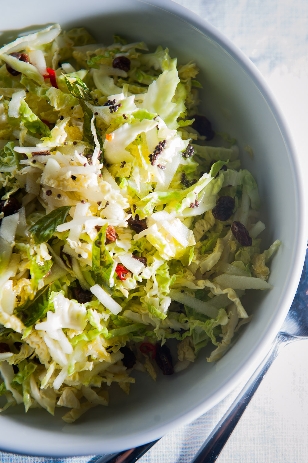 ABT Supperclub: Cabbage Apple Slaw with Curry Leaves and Mustard Seeds